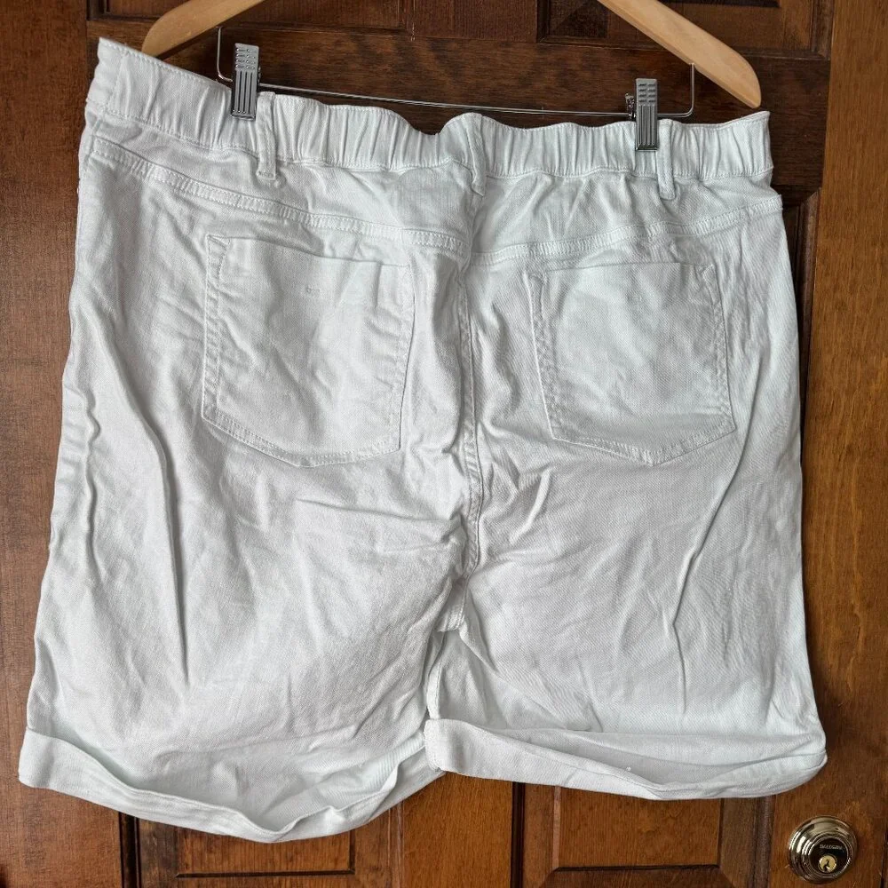 J. Jill White Jean Bermuda Shorts Size 18
